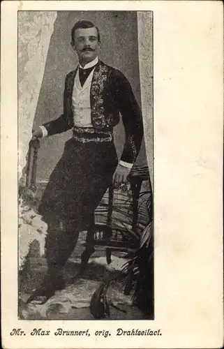 Ak Schauspieler Max Brunnert, Portrait