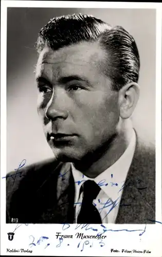 Ak Schauspieler Franz Muxeneder, Portrait, Autogramm