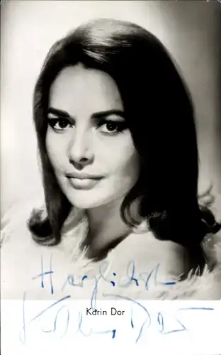 Ak Schauspielerin Karin Dor, Portrait, Autogramm