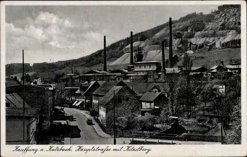 Ak Wojcieszów Kauffung an der Katzbach Niederschlesien, Hauptstraße, Kitzelberg