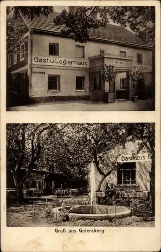 Ak Geiersberg Złotoryja Goldberg Schlesien, Gasthaus, Logierhaus Weidmannslust