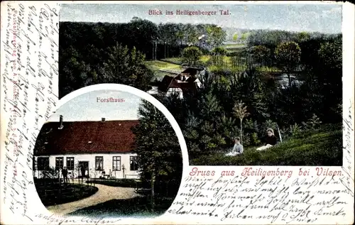 Ak Heiligenberg Bruchhausen Vilsen, Forsthaus, Heiligenberger Tal