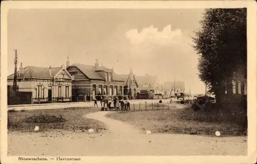 Ak Nieuweschans Groningen, Havenstraat