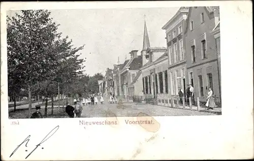 Ak Nieuweschans Groningen, Voorstraat