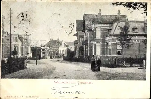 Ak Winschoten Groningen Niederlande, Emmastraat