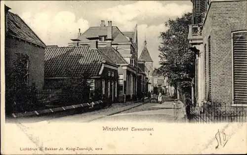 Ak Winschoten Groningen Niederlande, Torenstraat