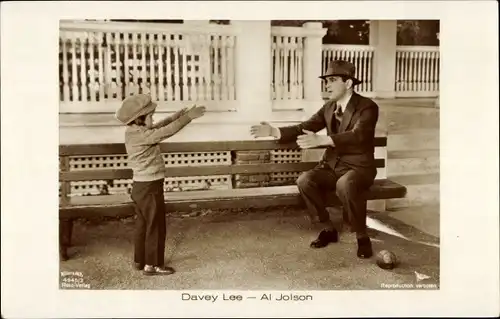 Ak Schauspieler Davey Lee, Al Jolson, Filmszene