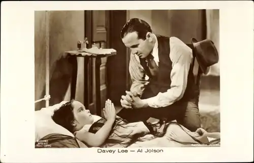 Ak Schauspieler Davey Lee, Al Jolson, Filmszene