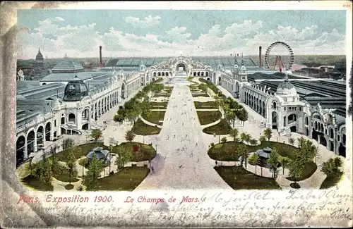 Ak Paris VII, Ausstellung 1900, Champs de Mars