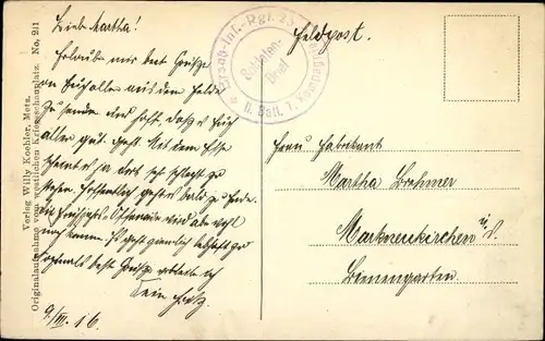 Ak Maizeray Meuse, Straßenpartie