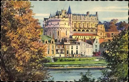Künstler Ak Amboise Indre et Loire, Schloss
