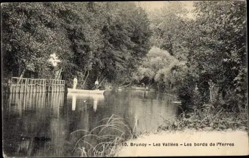 Ak Brunoy Essonne, Les bords de l'Yerres