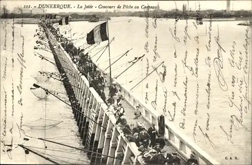 Ak Dunkerque Dunkerque Nord, La Jetée, Carreau-Angelwettbewerb