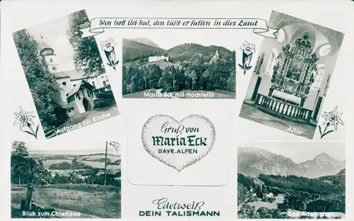 Ak Siegsdorf in Oberbayern, Kloster Maria Eck