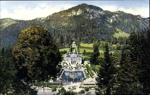 Ak Linderhof Ettal Oberbayern, Schloss Linderhof