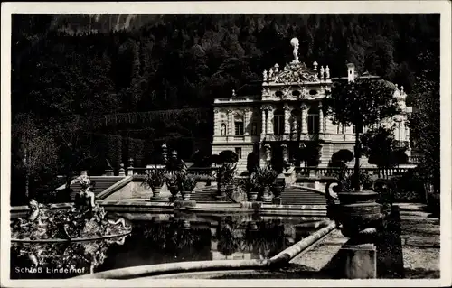 Ak Linderhof Ettal Oberbayern, Schloss Linderhof