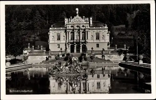 Ak Linderhof Ettal Oberbayern, Schloss Linderhof