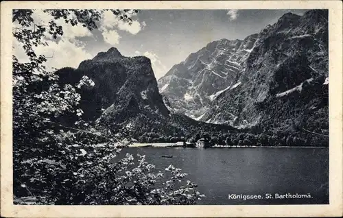 Ak Sankt Bartholomä Schönau am Königssee, Panorama