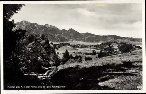 Ak Kochel am See in Oberbayern, Herzogstand, Heimgarten