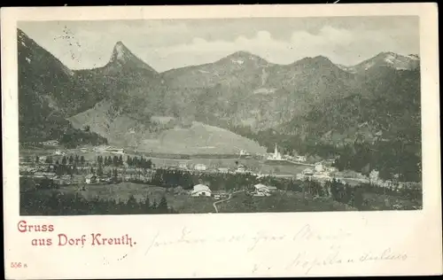 Ak Kreuth am Tegernsee Oberbayern, Panorama