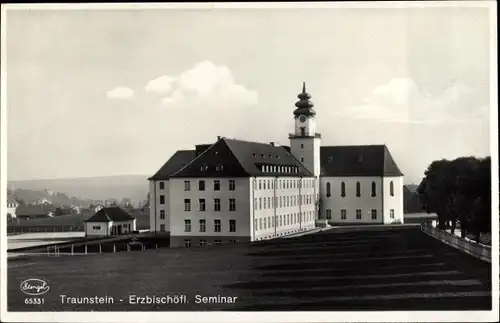 Ak Traunstein in Oberbayern, Erzbischöfliches Seminar
