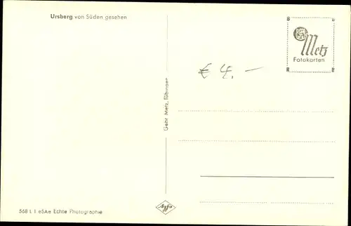 Ak Ursberg in Schwaben, Totalansicht