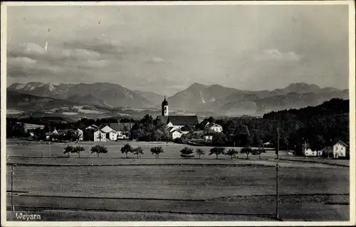 Ak Weyarn Oberbayern, Panorama