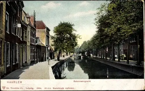 Ak Haarlem Nordholland Niederlande, Bakenessergracht