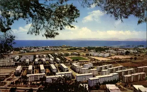 Ak Bat Galim Haifa Israel, Gesamtansicht, Blick vom Berg Carmel