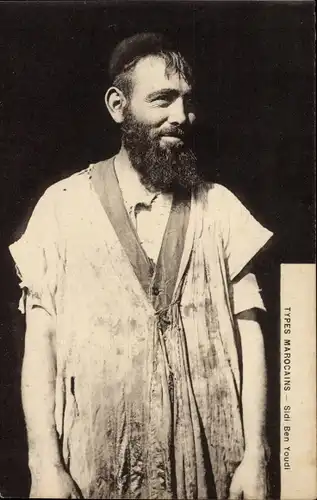 Ak Marokko, Araber in Tracht, Portrait, Maghreb