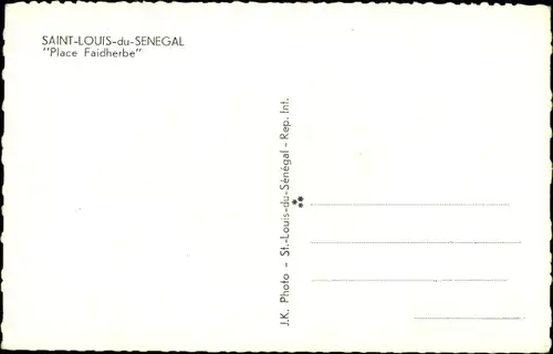 Ak Saint Louis Senegal, Place Faidherbe