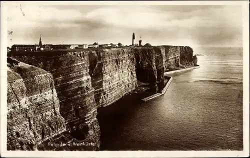 Ak Nordseeinsel Helgoland, Westküste