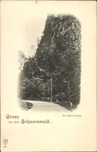Ak Buchenbach im Schwarzwald, Hirschsprung im Höllental