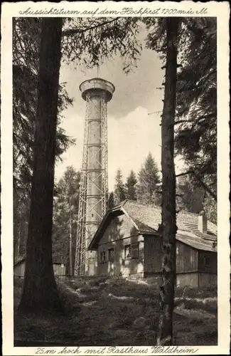 Ak Lenzkirch im Schwarzwald, Hochfirstturm, Rasthaus Waldheim