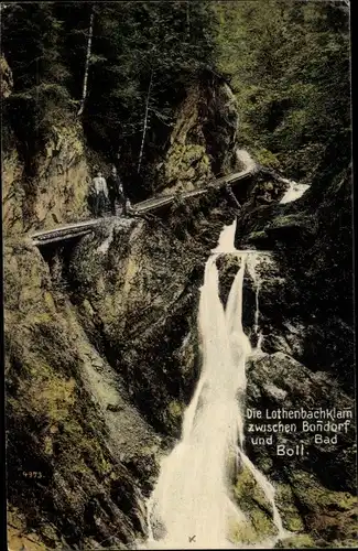 Ak Bonndorf im Schwarzwald, Lothenbachklam