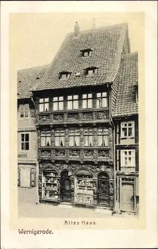 Ak Wernigerode am Harz, Altes Haus