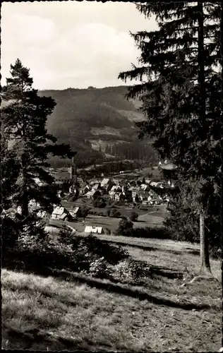 Ak Neustadt im Schwarzwald, Durchblick auf den Ort, Teilansicht