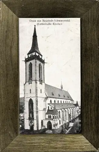 Passepartout Ak Neustadt im Schwarzwald, Katholische Kirche