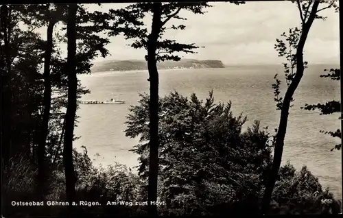 Ak Ostseebad Göhren auf Rügen, Am Weg zum Hövt