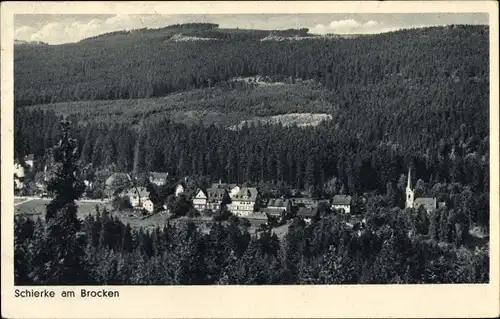 Ak Schierke Wernigerode im Harz, Ortspanorama