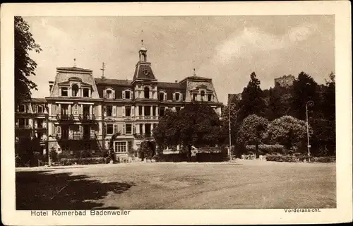 Ak Badenweiler im Schwarzwald, Hotel Römerbad