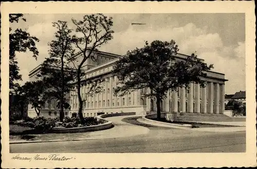 Ak Dessau in Sachsen Anhalt, Neues Theater