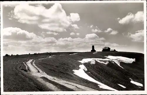 Ak Feldberg im Schwarzwald, Letzter Schnee, Zastler