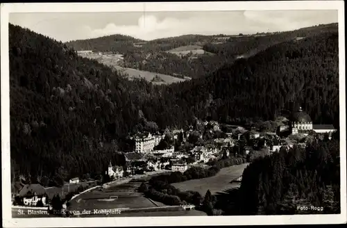 Ak Sankt Blasien im Schwarzwald, von der Kohlplatte, Totalansicht