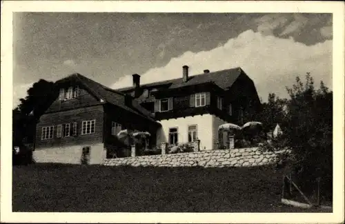 Ak Miesenbach Niederösterreich, Gasthaus Karl Postl, Zur schönen Aussicht