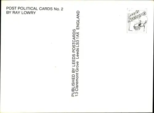 Ak Post Political Cards Nr. 2, Ray Lowry, Militant Tendency