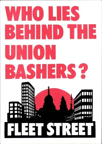 Ak Wer steckt hinter den Union Bashers, Fleet Street, Eddie Brockwell
