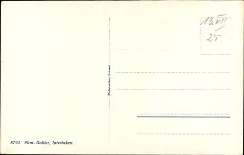 Ak Beatenberg Kanton Bern, Eiger, Mönch, Jungfrau, Schreckhorn