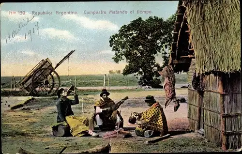 Ak Argentinien, Campestre Matando el tiempo