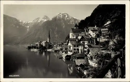 Ak Hallstatt Oberösterreich, Totale, Salzkammergut